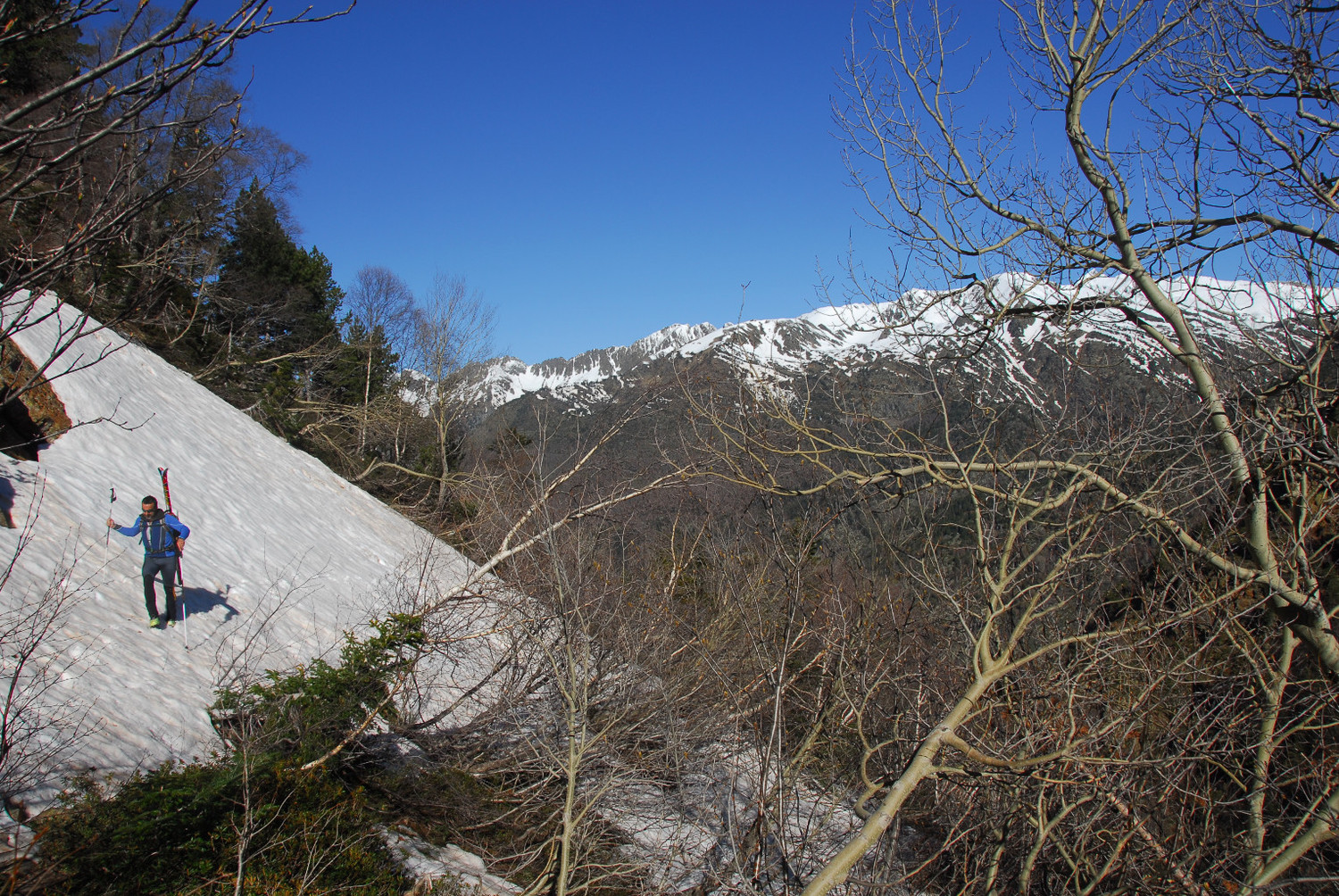 Flanqueig del pic de les Canals de Sellente