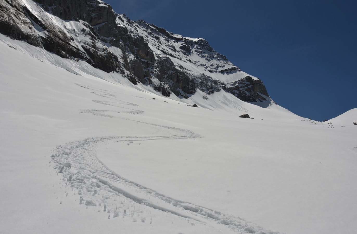 Ski en rive droite du Martisberg