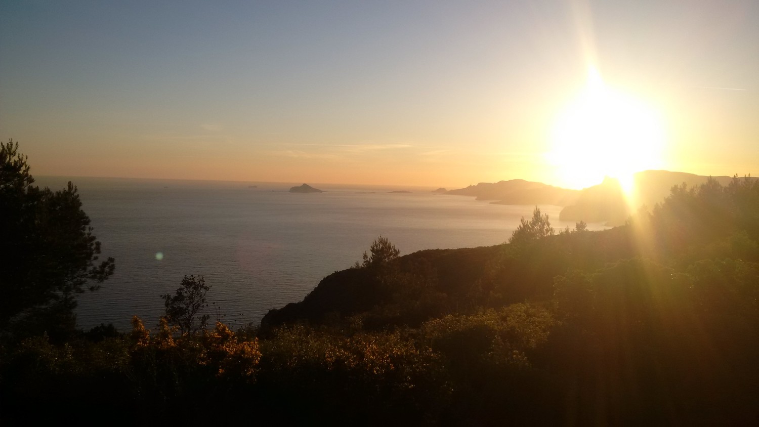 couché de soleil depuis le sémaphore