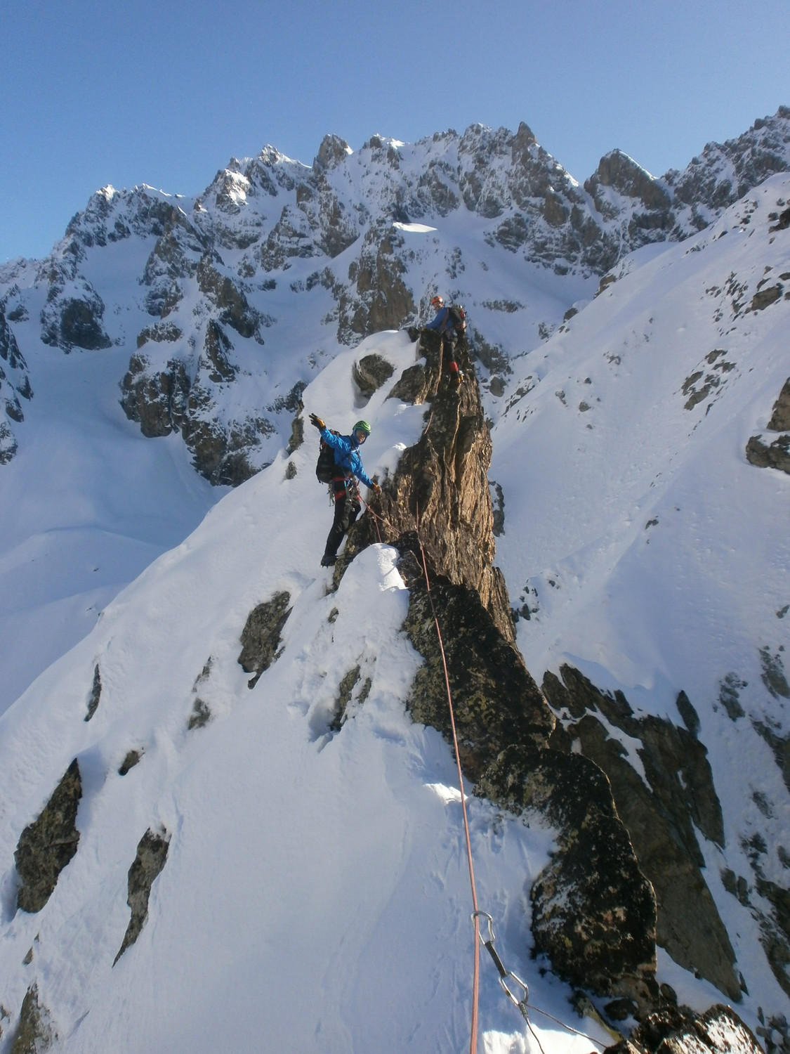 Dans l'arête