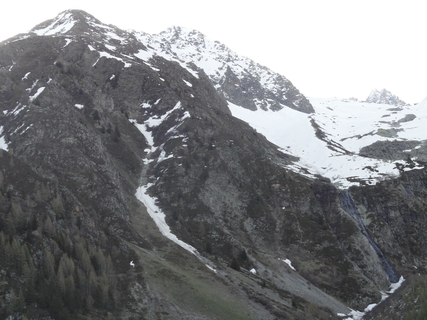 Conditions top du chemin de la cascade