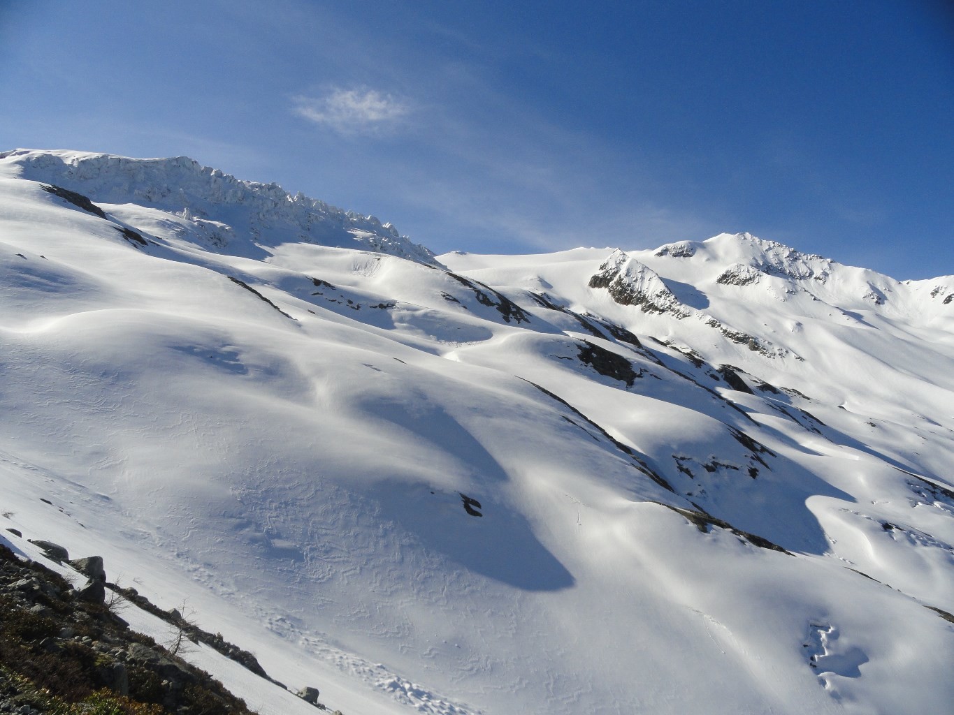 Depuis la morraine