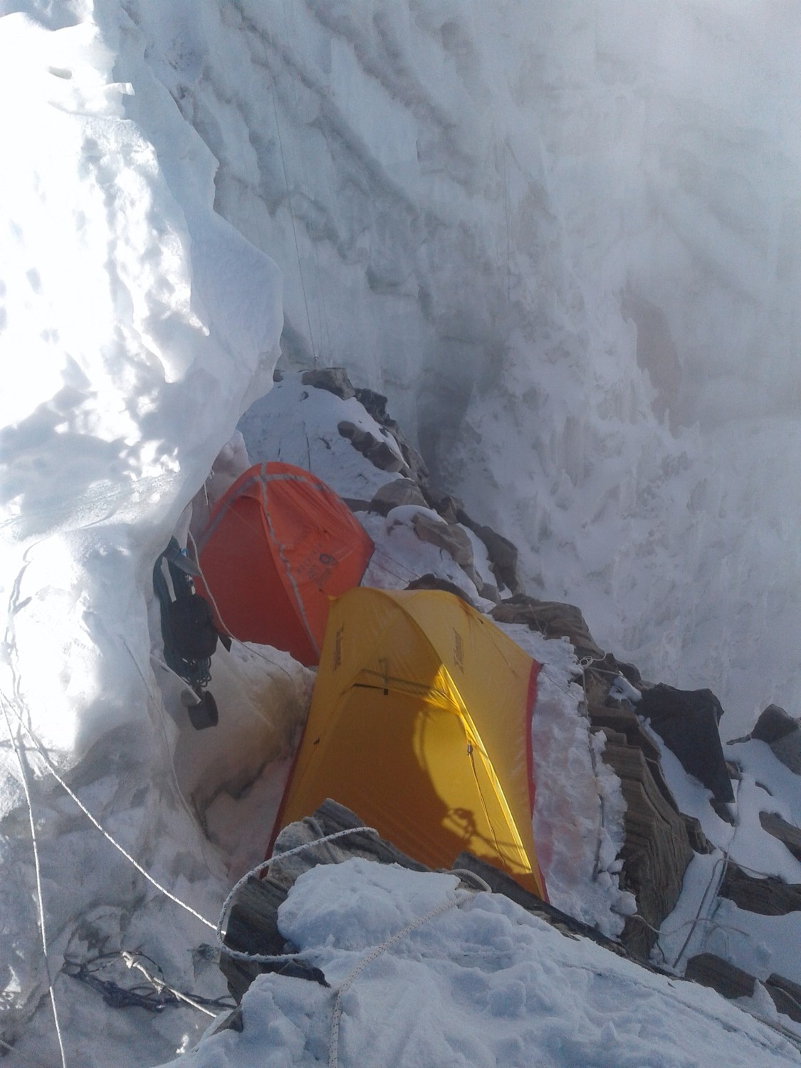 Ama Dablam : camp 3 sous la Mushroom ridge