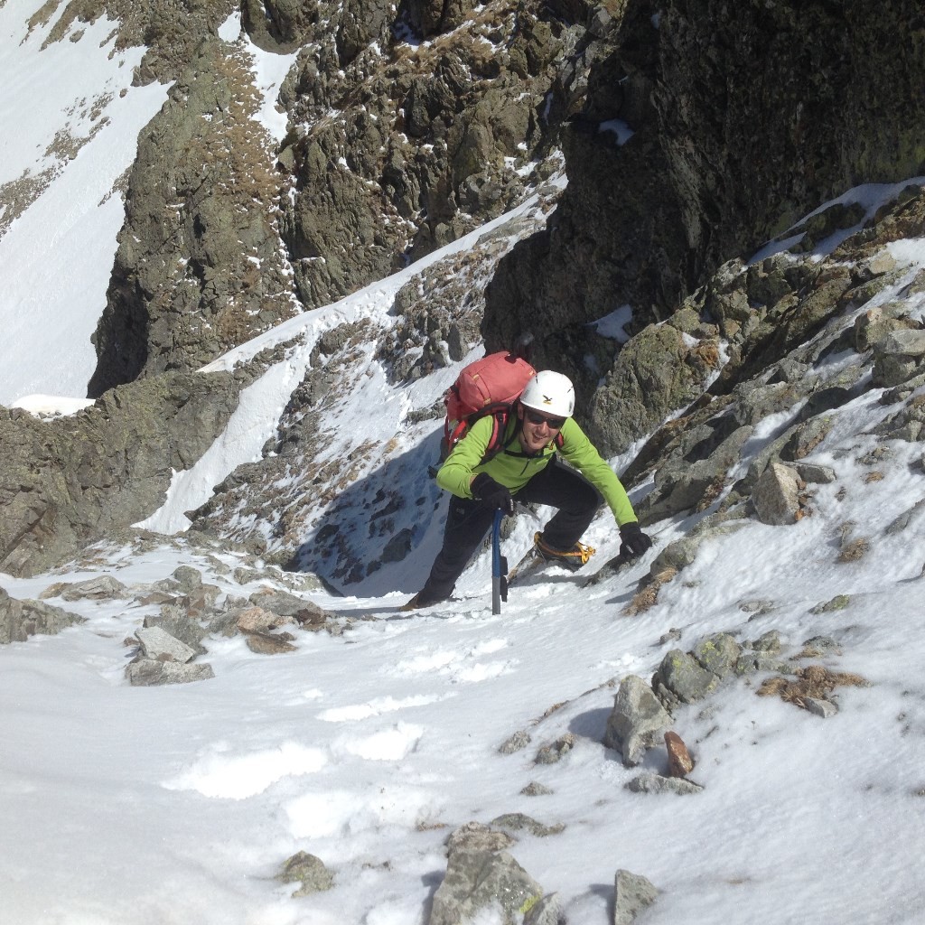 Traversée pour rejoindre la 2ème partie du couloir Nord