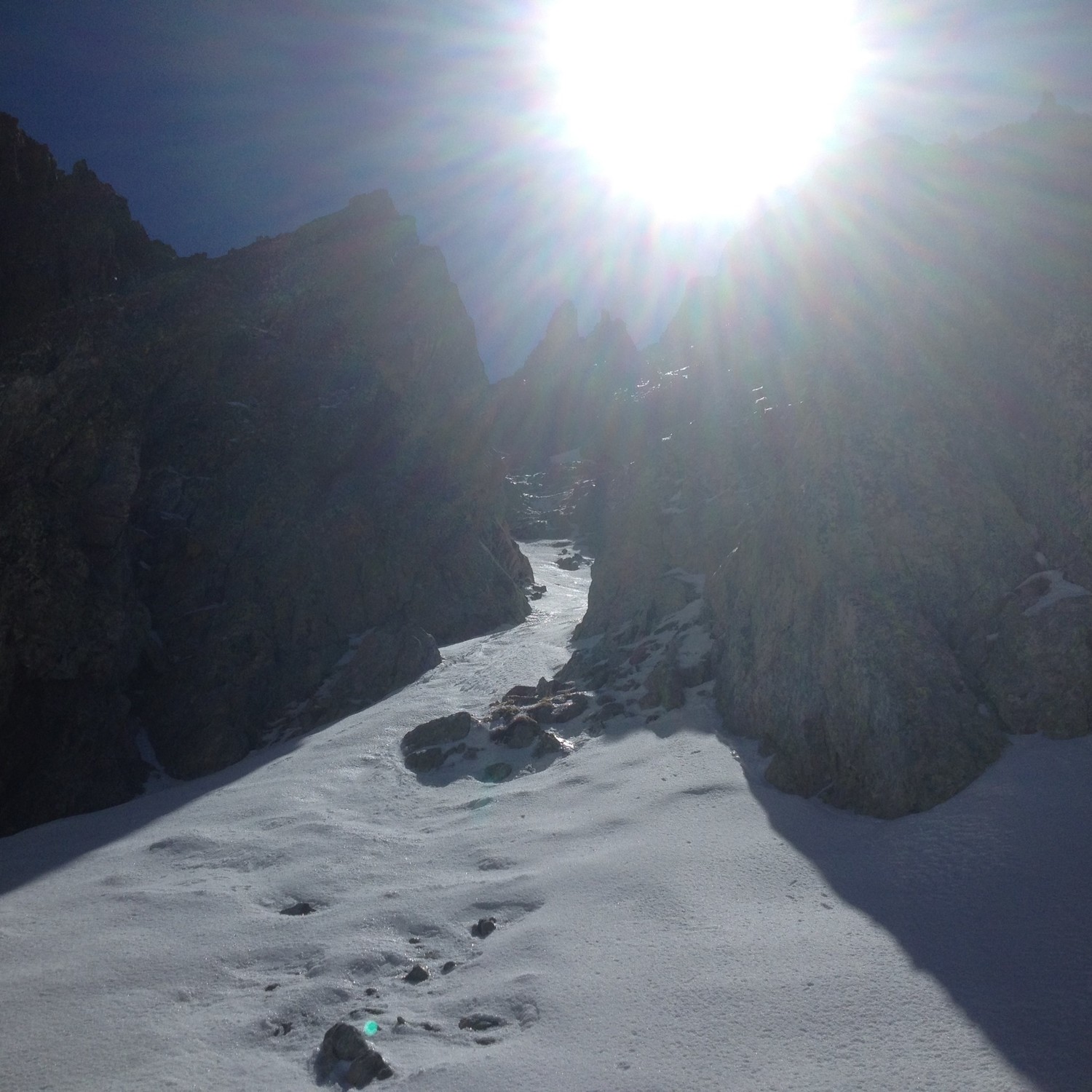 le début du Couloir Nord.