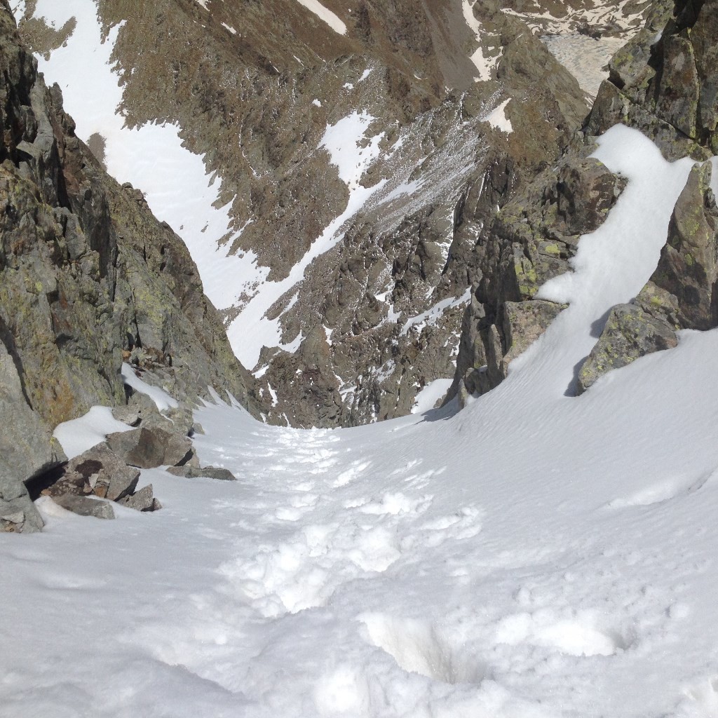 Regard arrière sur la fin du couloir.