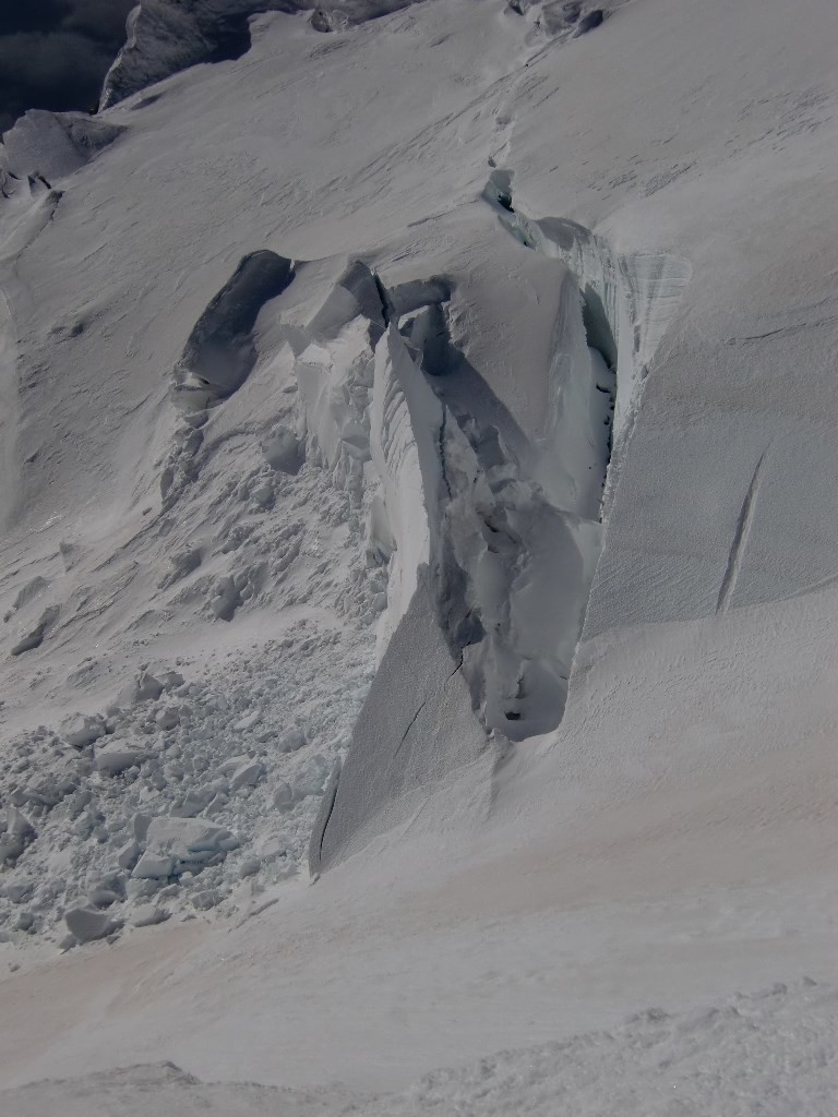 Séracs crevasses