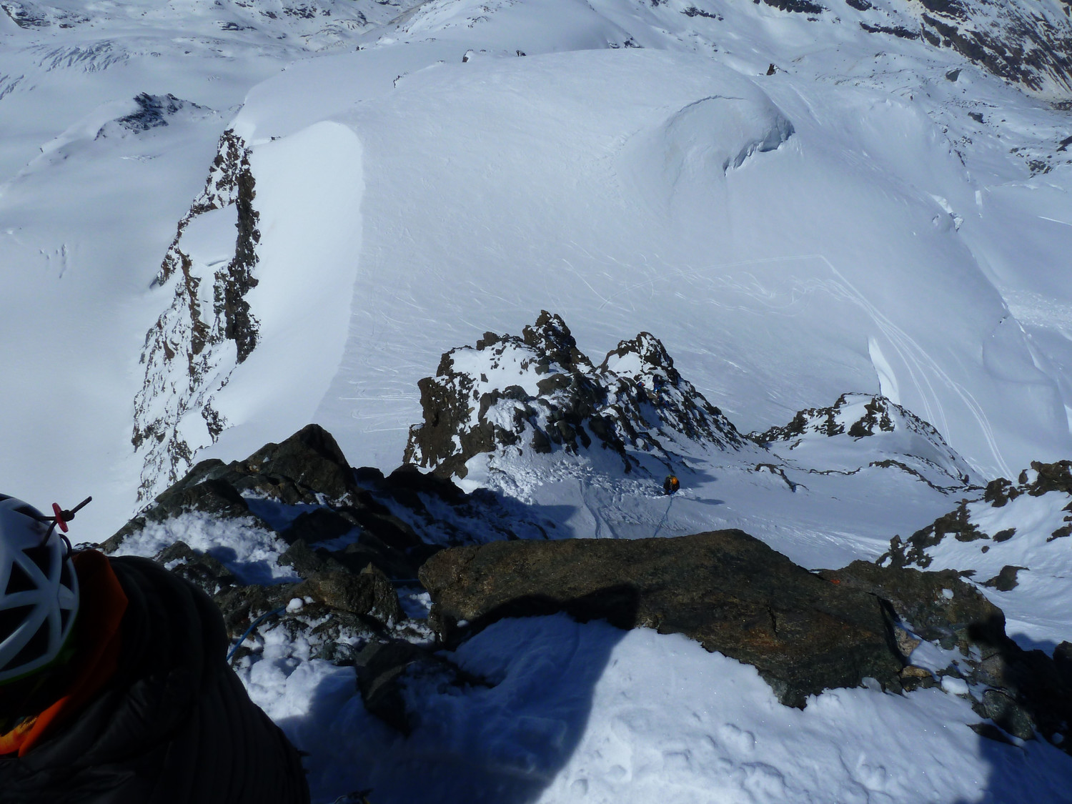 Arête NW à la descente