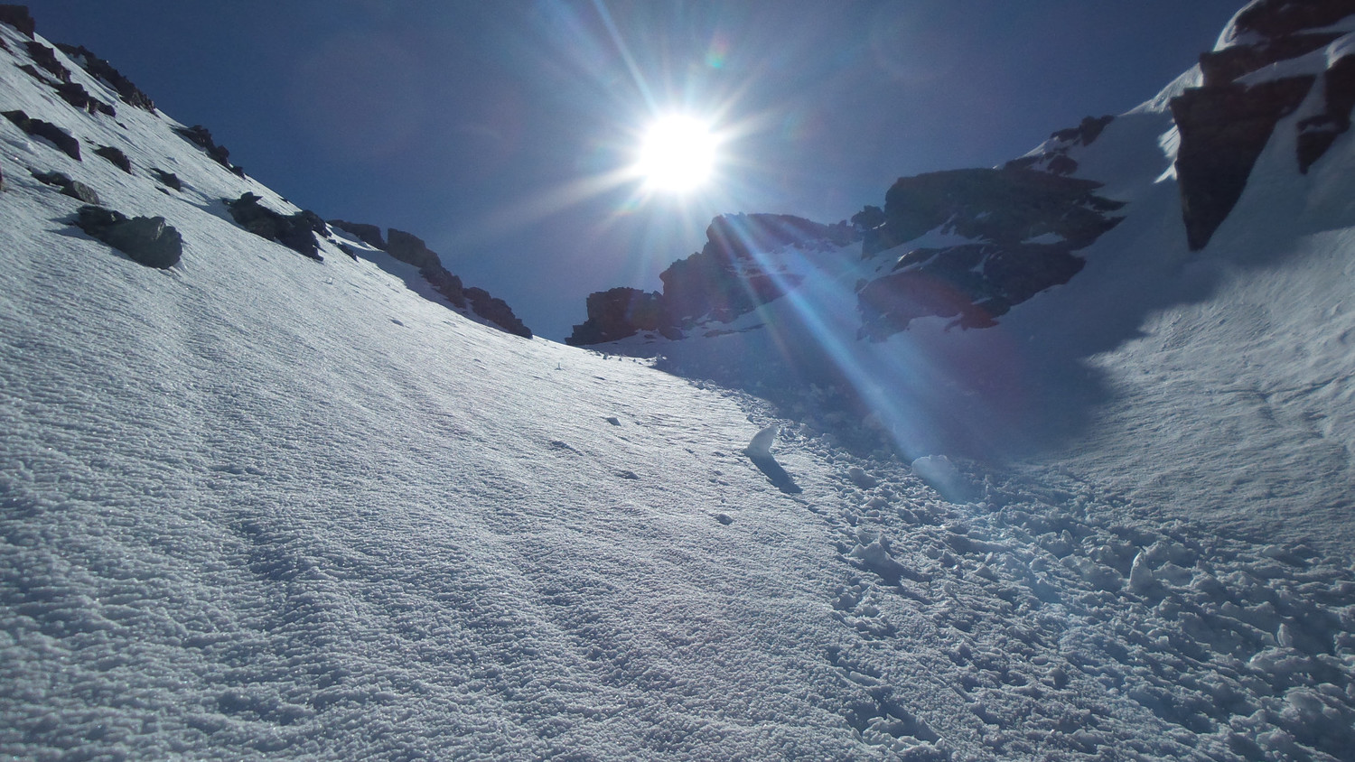 La fin du couloir W du Pic de la Pierre