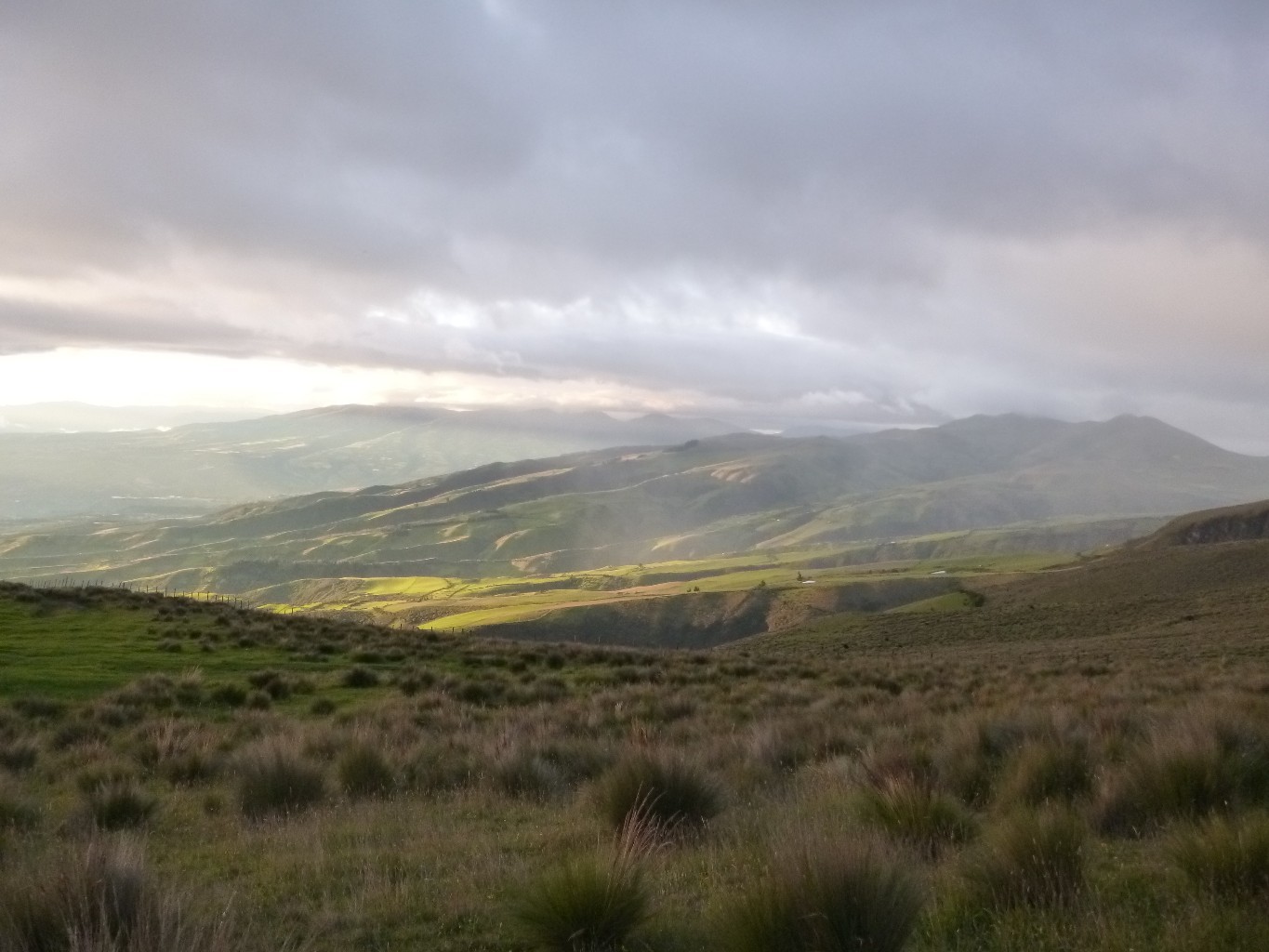 Paramo et lumière typiques de l'Equateur
