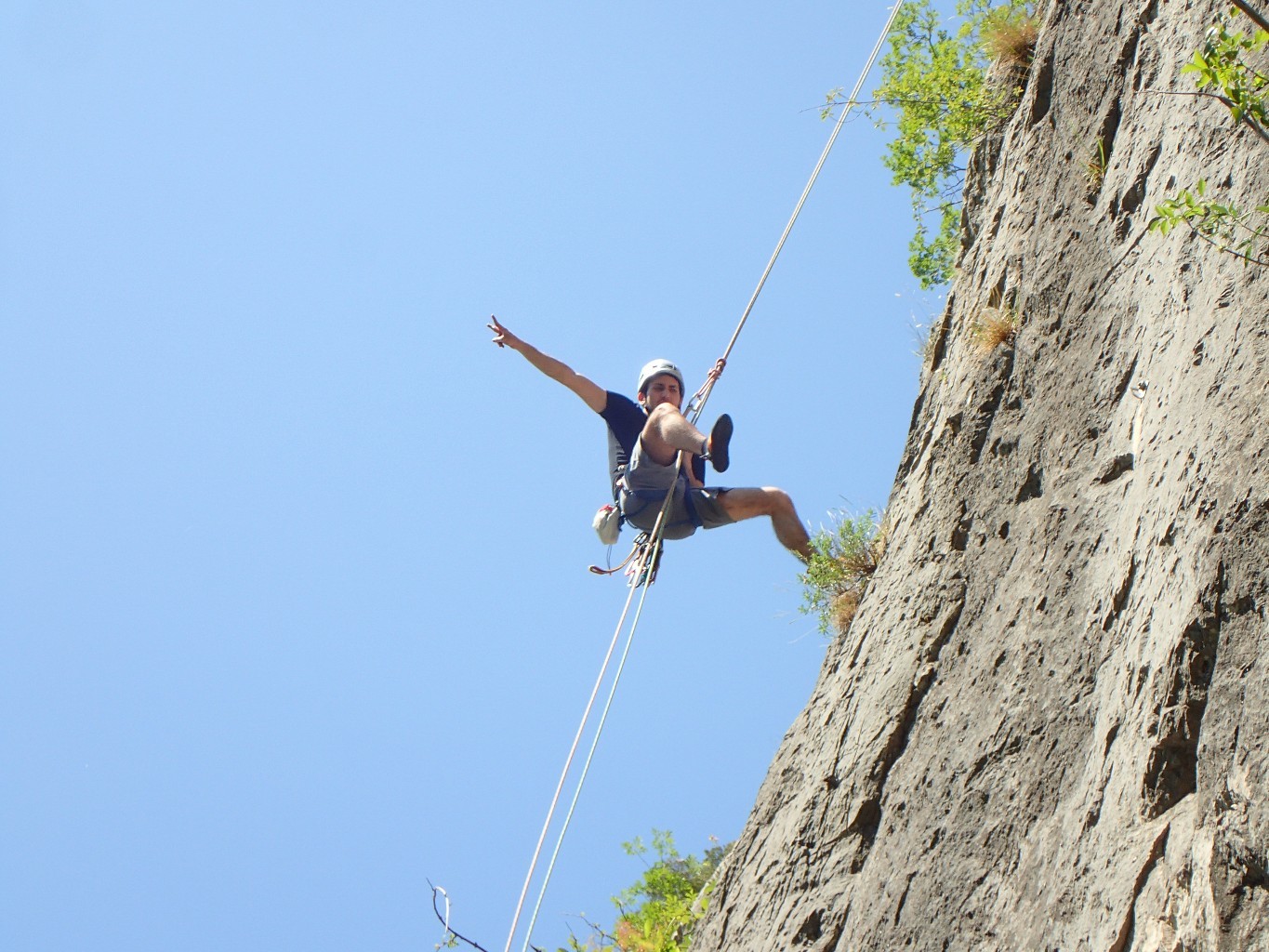 Rappel dans la voie
