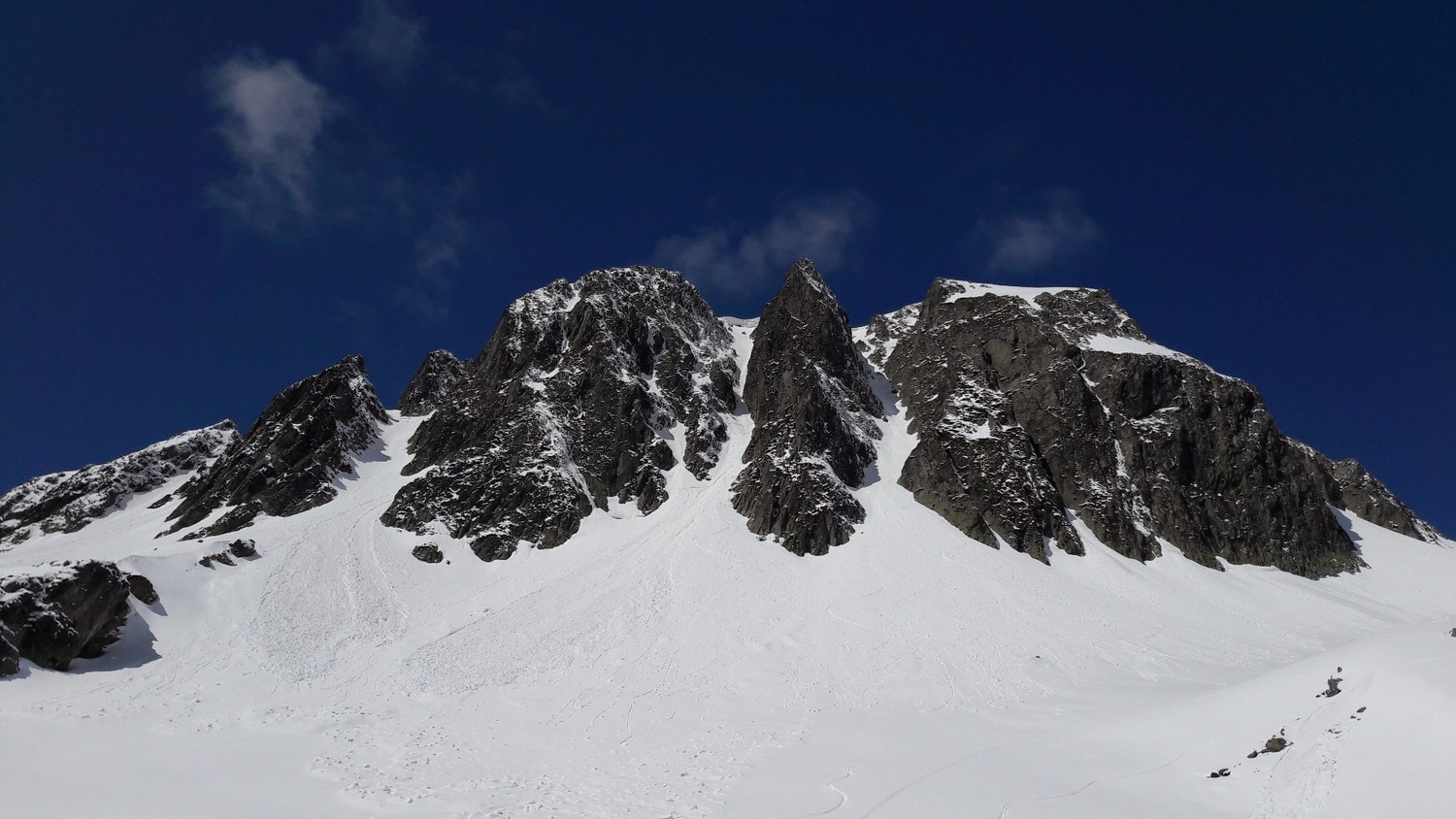 Rocher Pilliozan et ses couloirs jumeaux
