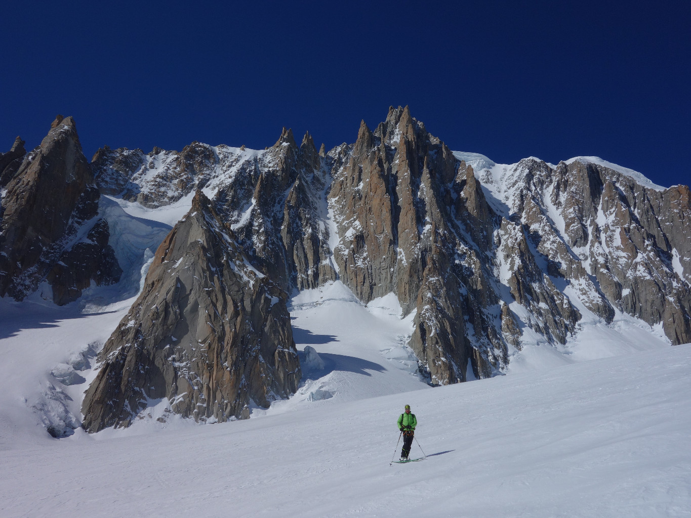 Envers Mont Blanc du Tacul - Pose et comptemplation
