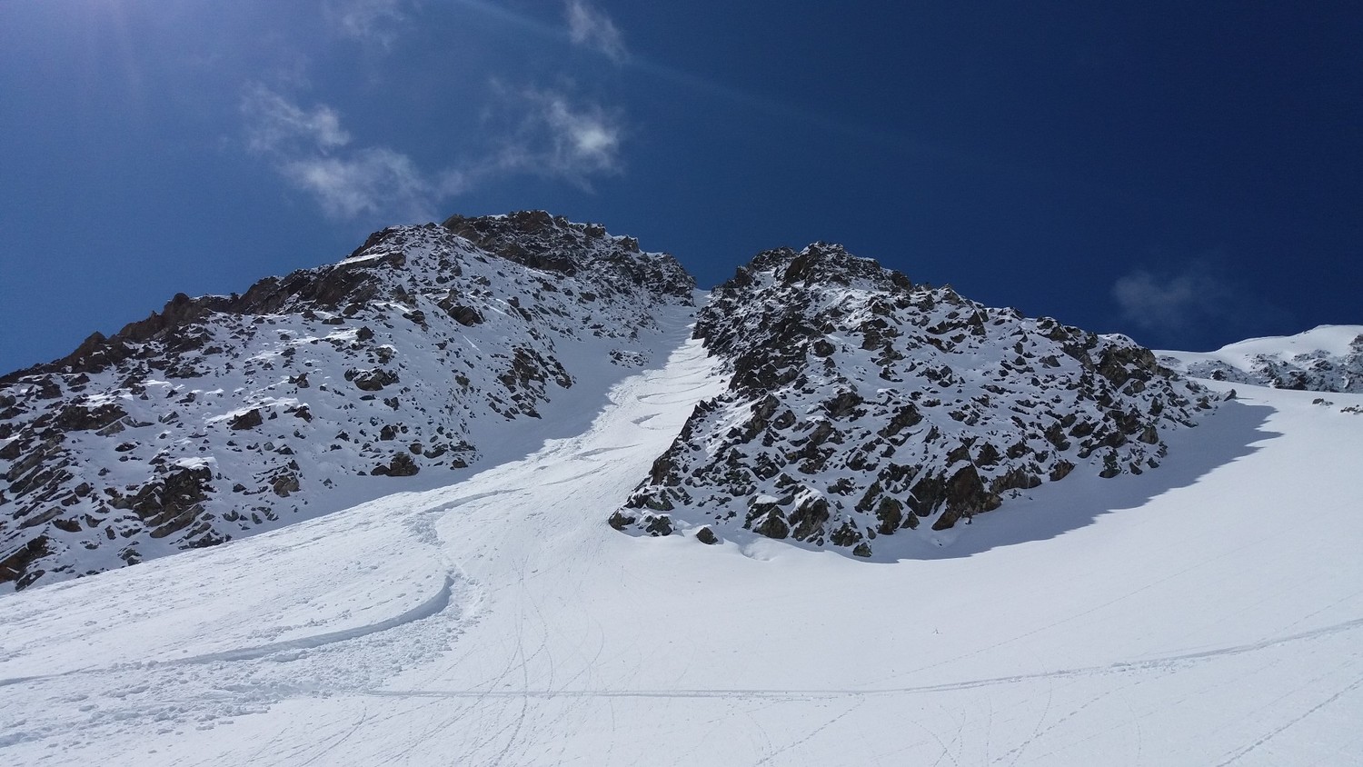Le couloir N depuis le bas