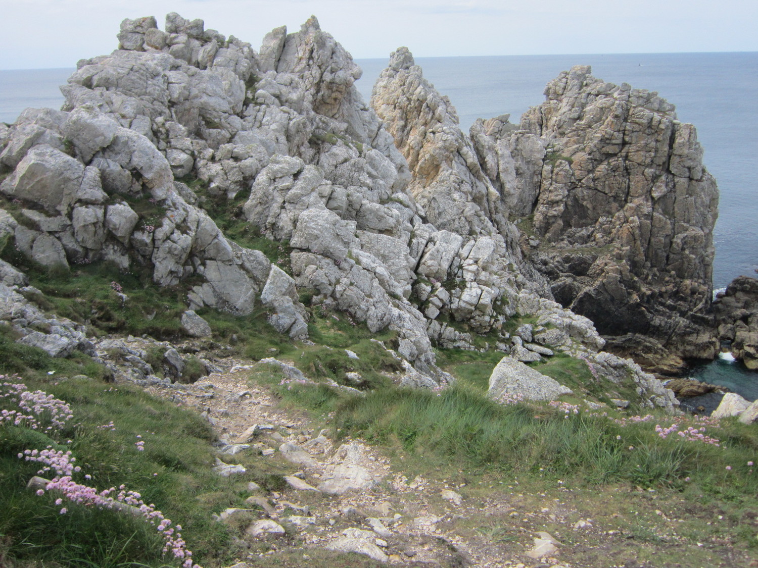 Les trois pointes vues vers l'ouest.