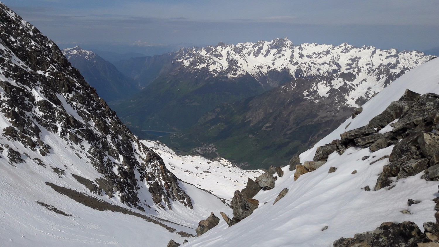 Du col 3130m, vers l'W-SW