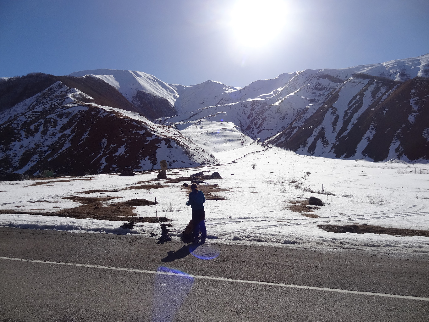 Déchaussage à la route