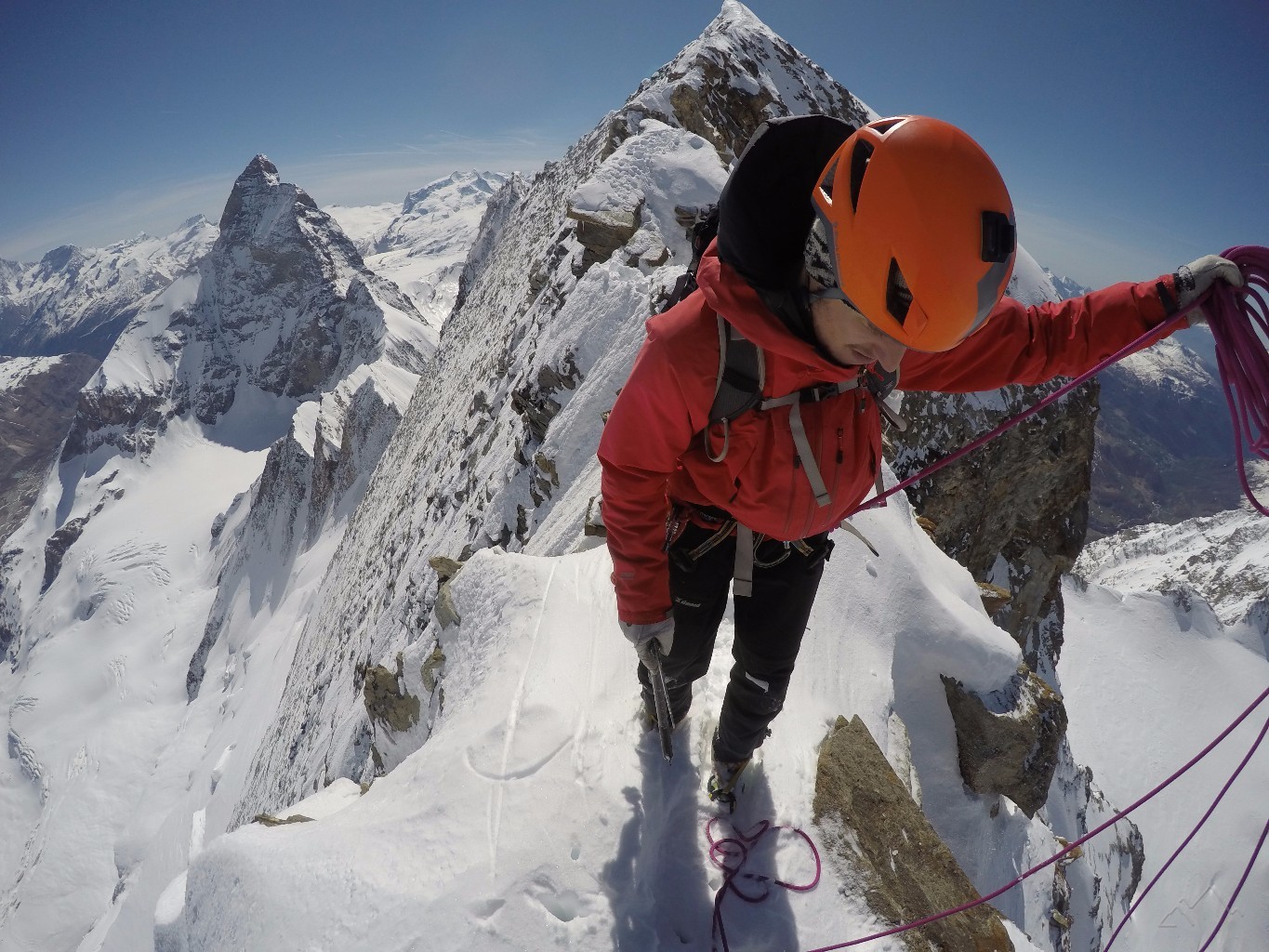 21 mai 2016, Dent d'Hérens : Arête SW