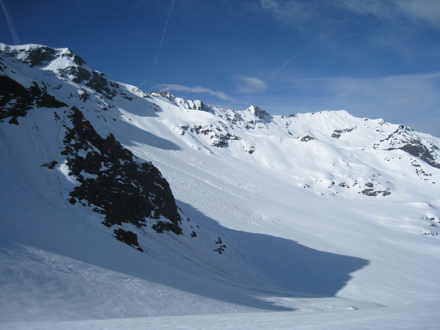 Faglietta (à l'extrémité droite) -col du Mont