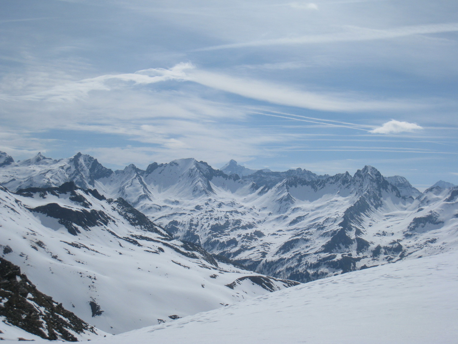 regard vers Italie - col du Mont