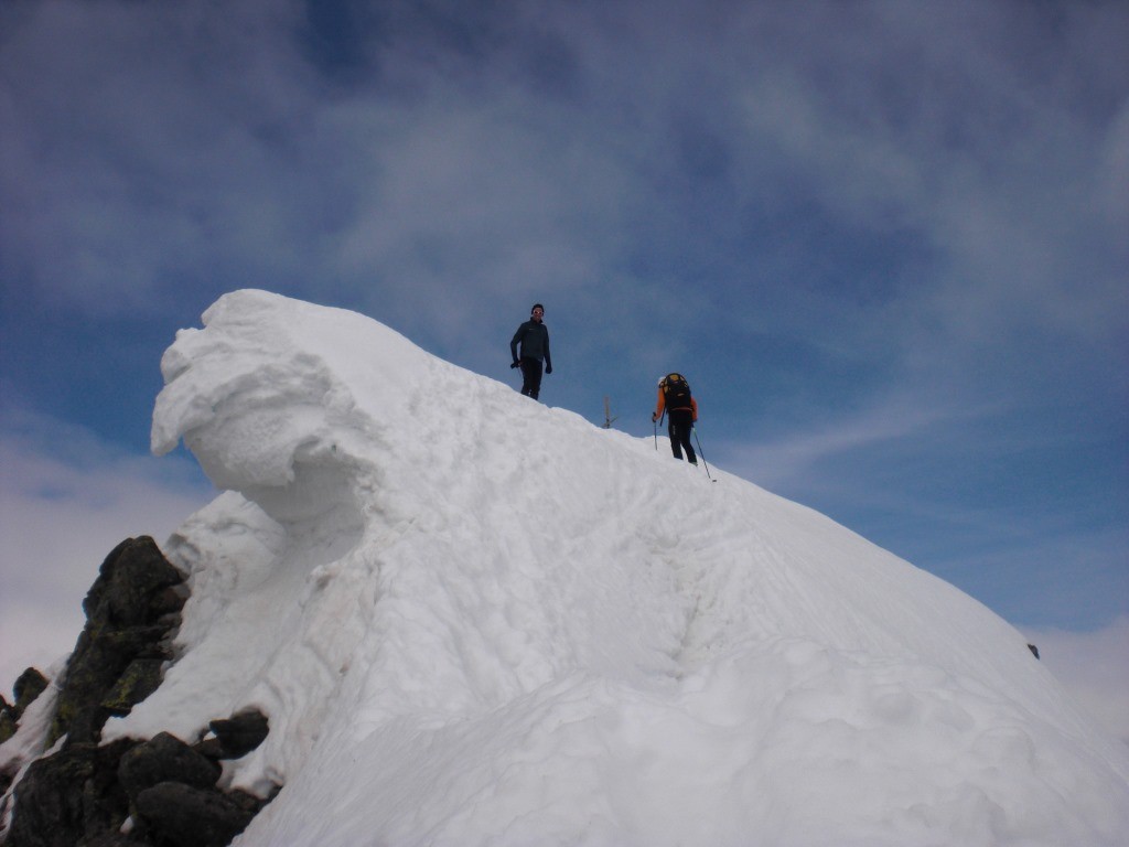 a ski au sommet