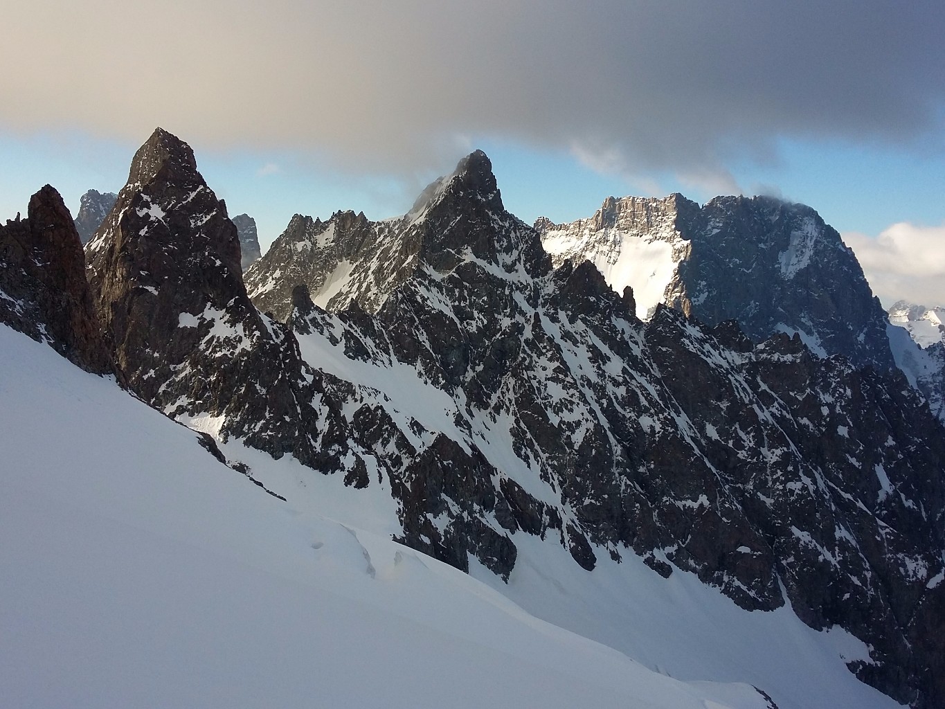 Vue fantastique sur Ailefroide, Coolidge etc