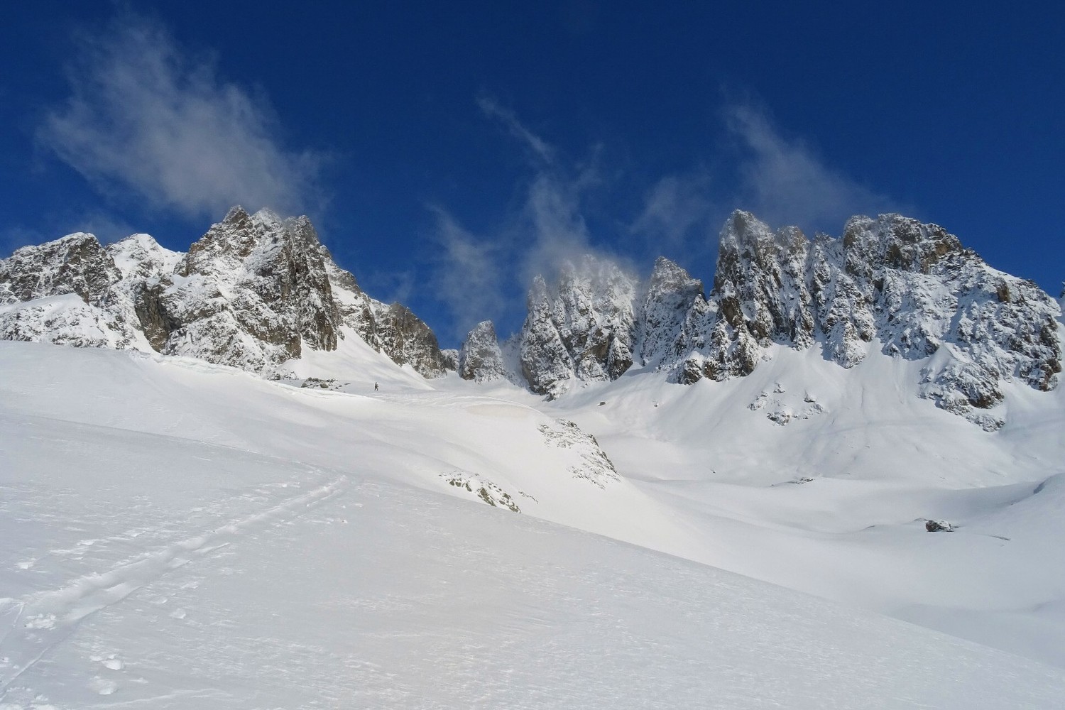 Aiguilles de l'Argentière et col de la Combe