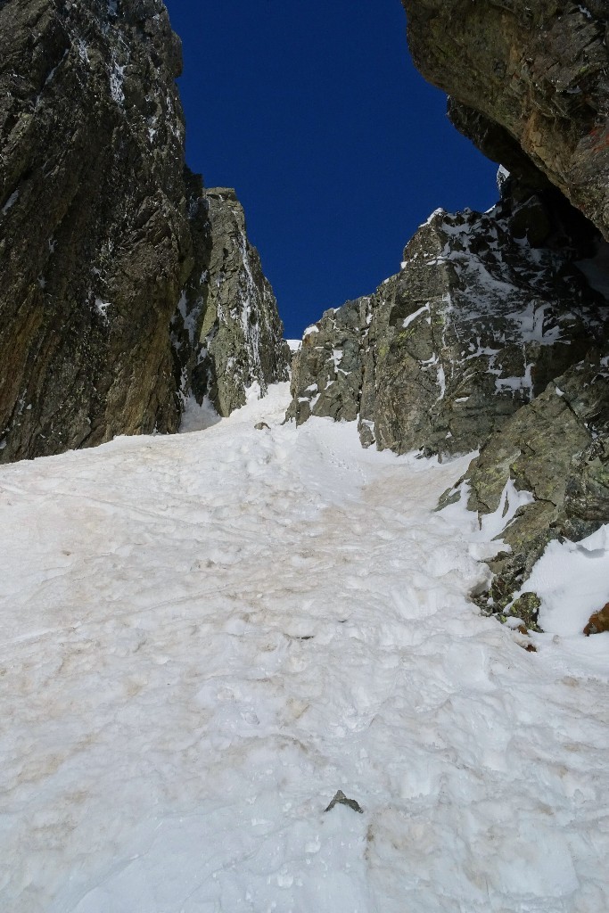 Col de la Combe, couloir final