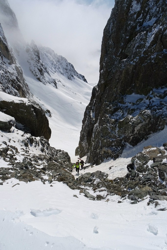 Col de la Combe, couloir final