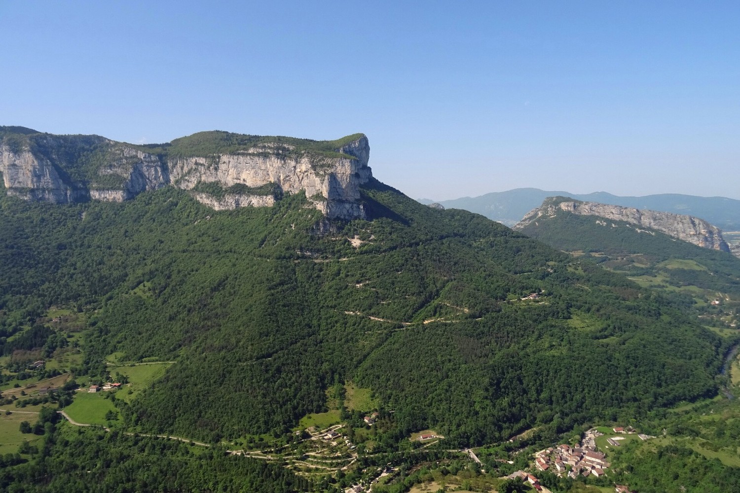 Vue du départ de la voie