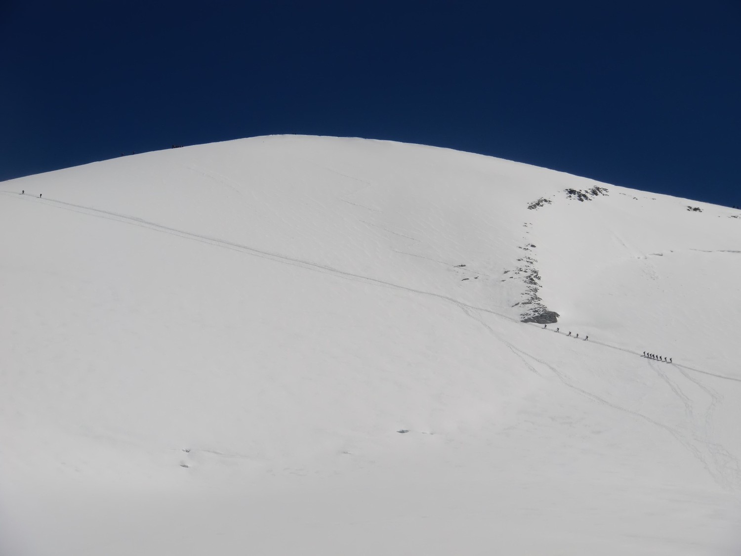 Le Breithorn, avec sa "foule"