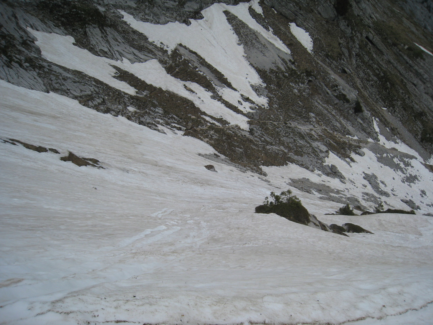 couloir Est vu d'en haut- Mt Lachat