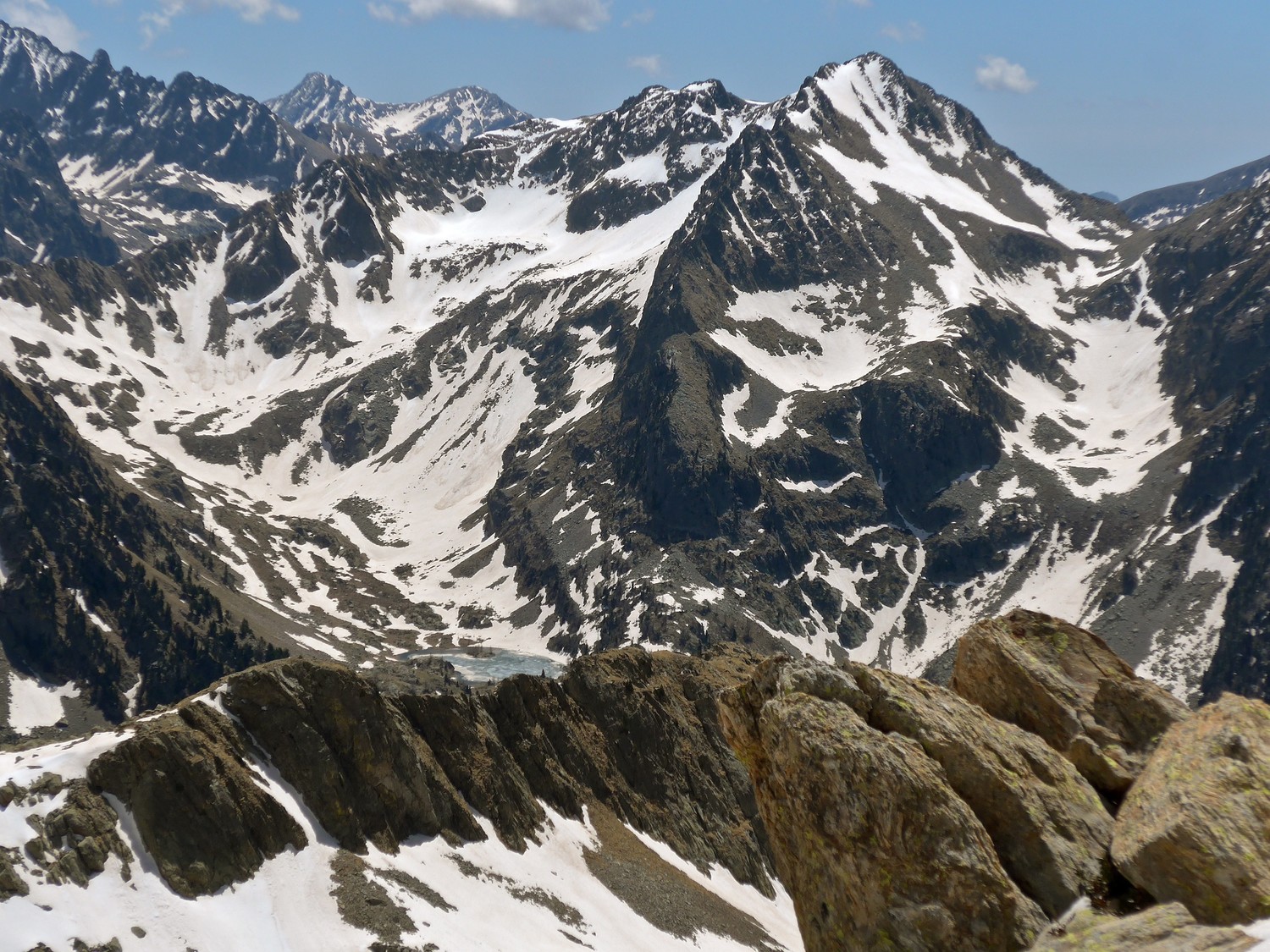 Lac de Trécolpas dégelé.