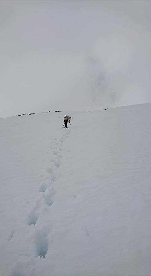 Dur dur de tracer dans cette neige...