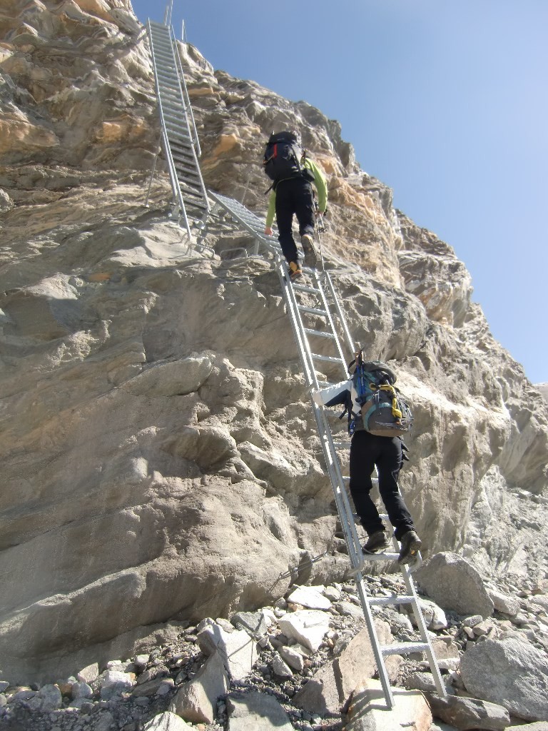 La descente vers le glacier Gornergletscher