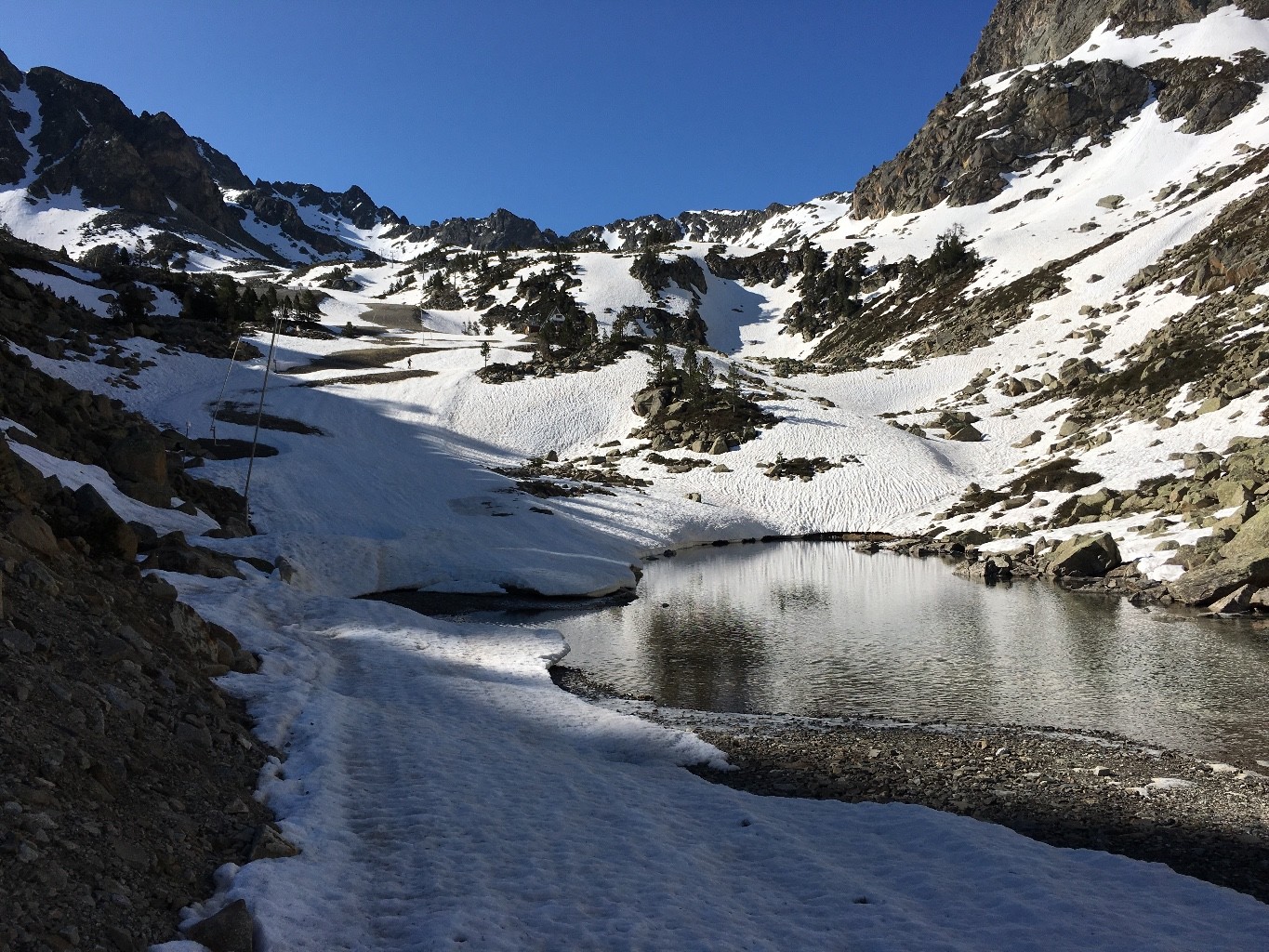 Sur la piste