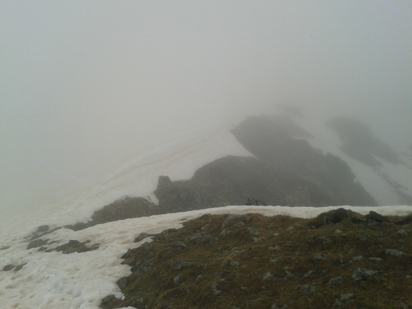 arête finale vue du sommet