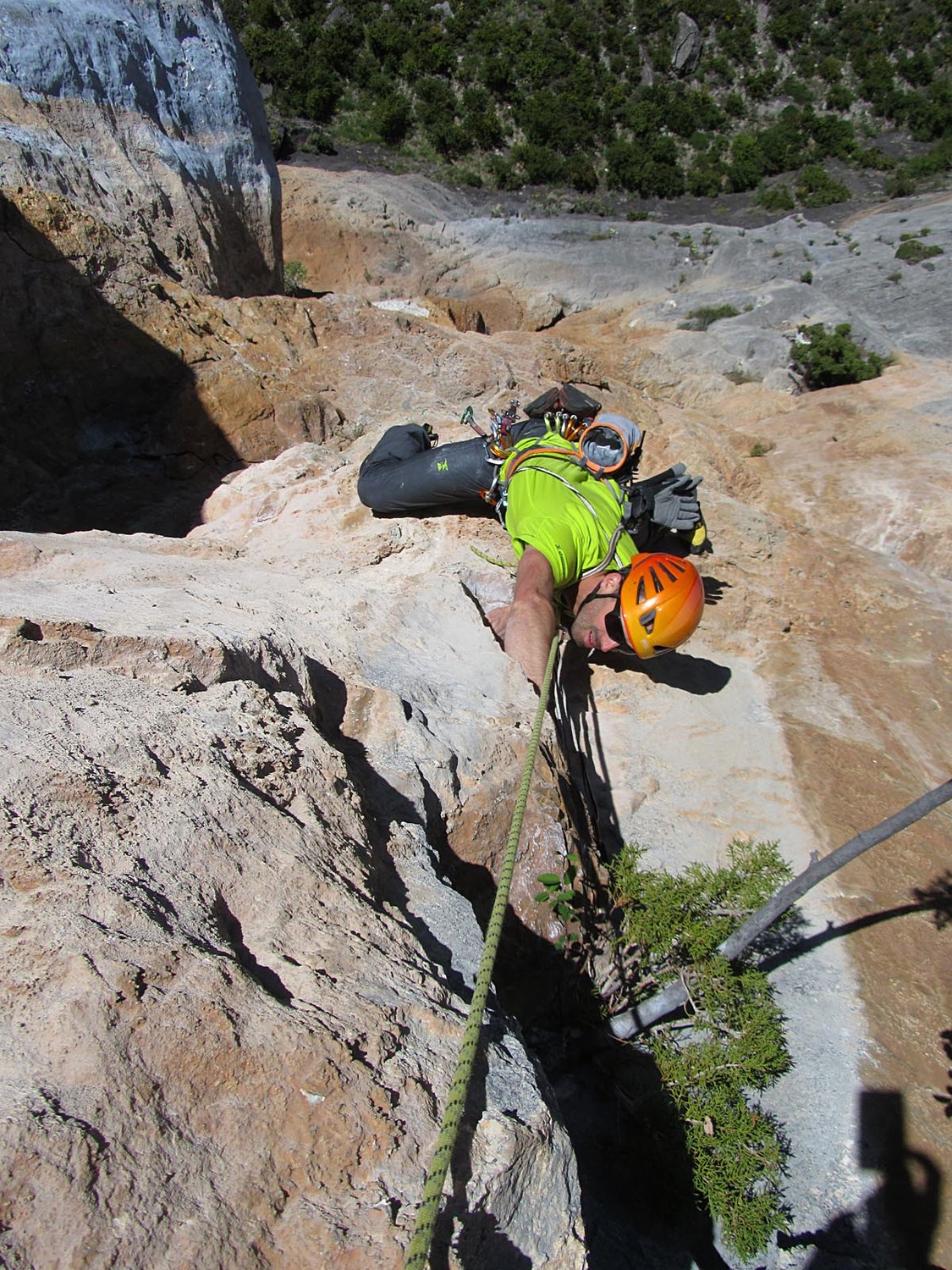 Jean dans le crux de L3