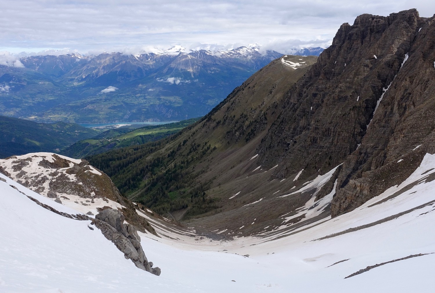 Descente de la combe de l'Auta.