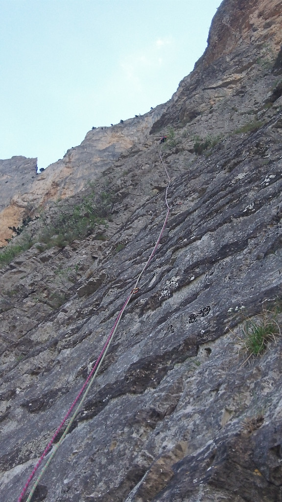 une section à silex dans le bas