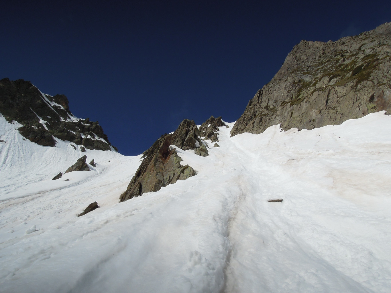 Au pied du 2nd couloir