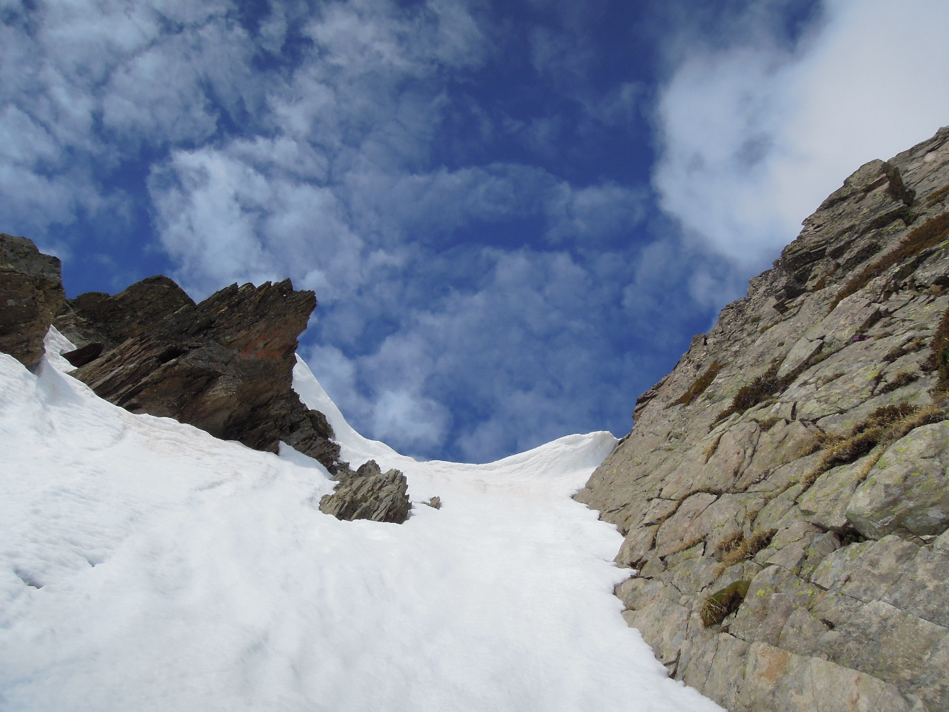 Partie sommitale du couloir E