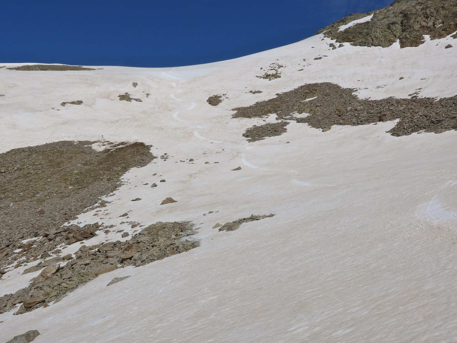 Superbe descente du Pas de la Lauze.