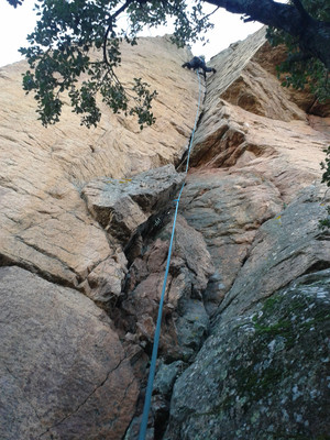 La perle du site : AMOR FATI, 6a+, 35 m La perle du site : AMOR FATI, 6a+, 35 m