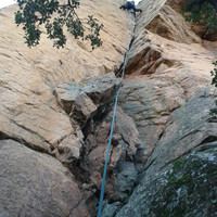 La perle du site : AMOR FATI, 6a+, 35 m