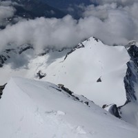 Grande Tête de By, versant NE vue de l'arête SE du Combin de Grafeneire