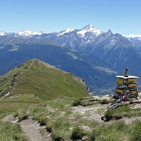 La pointe Metz en contrebas de la pointe de Chaligne