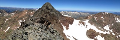 Pique d'Estats et Montcalm depuis Gabarro Pique d'Estats et Montcalm depuis Gabarro