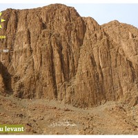 Escalade au Maroc, gorges Todgha secteur Paroi du levant