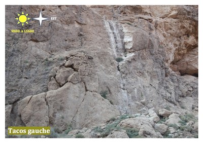 Escalade au Maroc, gorges du Todgha, secteur Tacos gauche